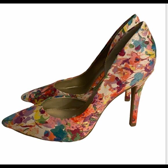 A.N.A Floral Print Heels Size 6 - Picture 7 of 9